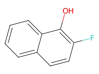 2-Fluoronaphthalen-1-ol structure