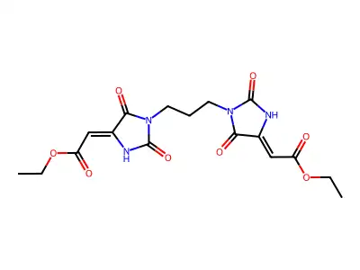 ethyl (2Z)-2-[1-[3-[(4Z)-4-(2-ethoxy-2-oxoethylidene)-2,5-di structure