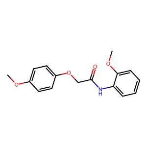 2-(4-methoxyphenoxy)-N-(2-methoxyphenyl)acetamide structure