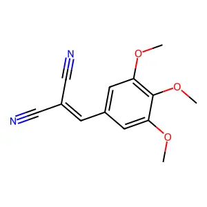 (3,4,5-三甲氧基亚苄基)丙二腈 structure