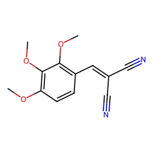 2-[(2,3,4-Trimethoxyphenyl)methylidene]propanedinitrile structure