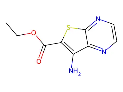 Ethyl 7-aminothieno[2,3-b]pyrazine-6-carboxylate structure