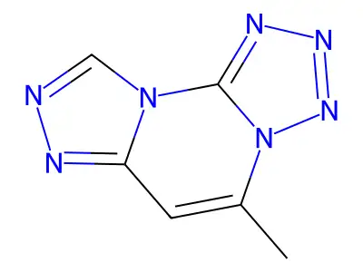 5-Methyltetraazolo(1,5-a)(1,2,4)triazolo(4,3-c)pyrimidine structure