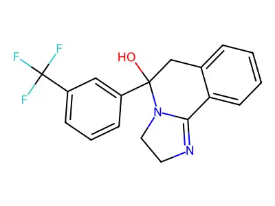 2,3,5,6-Tetrahydro-5-(alpha,alpha,alpha-trifluoro-m-tolyl)-imidazo(2,1-a)isoquinolin-5-ol structure