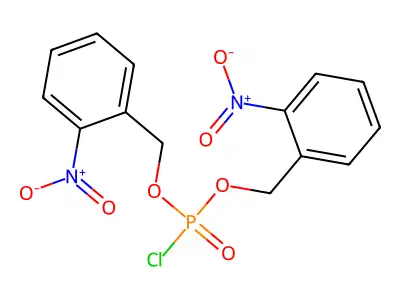 Bis(2-nitrobenzyl) phosphorochloridate structure