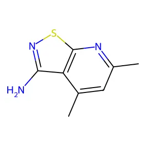 4,6-Dimethyl-(1,2)thiazolo(5,4-b)pyridin-3-amine structure