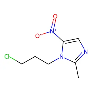 1-(3-chloropropyl)-2-methyl-5-nitro-1H-imidazole structure