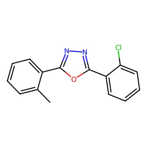 2-(2-Chlorophenyl)-5-(2-methylphenyl)-1,3,4-oxadiazole structure