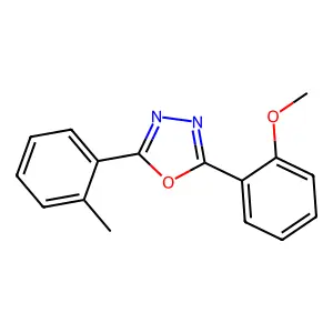 2-(2-Methoxyphenyl)-5-(2-methylphenyl)-1,3,4-oxadiazole structure