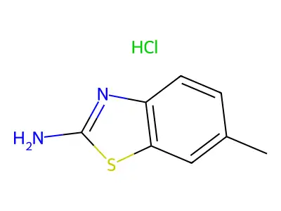 6-Methylbenzothiazol-2-amine monohydrochloride structure