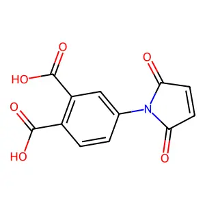4-(2,5-Dioxo-2,5-dihydro-1H-pyrrol-1-yl)phthalic acid structure