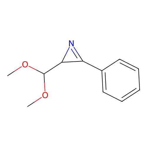 2-(dimethoxymethyl)-3-phenyl-2H-azirene structure
