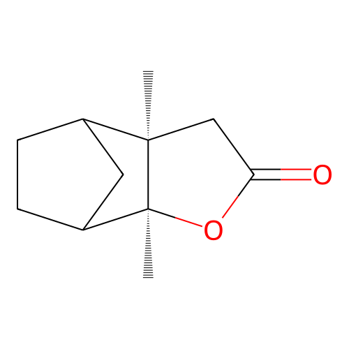 (2S,6R)-2,6-dimethyl-3-oxatricyclo[5.2.1.02,6]decan-4-one structure
