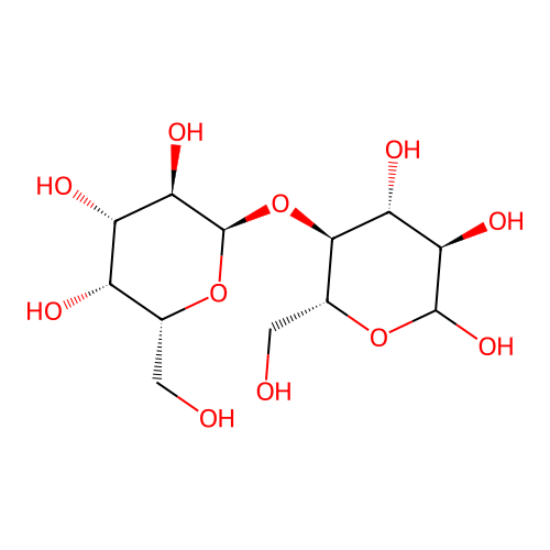 alpha-D-Galp-(1->4)-D-Glcp structure