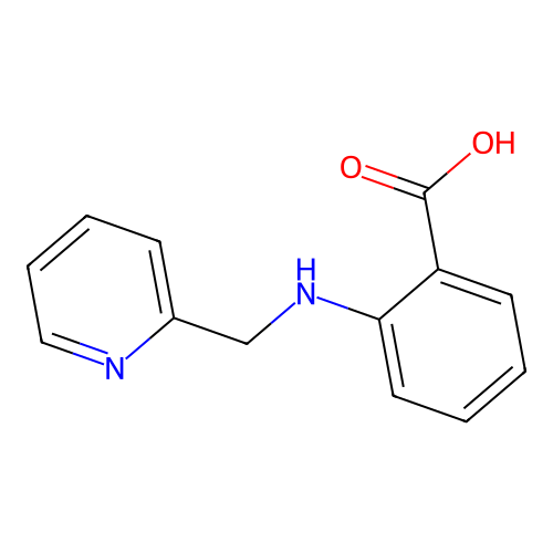 2-[(2-Pyridinylmethyl)amino]benzoic acid structure