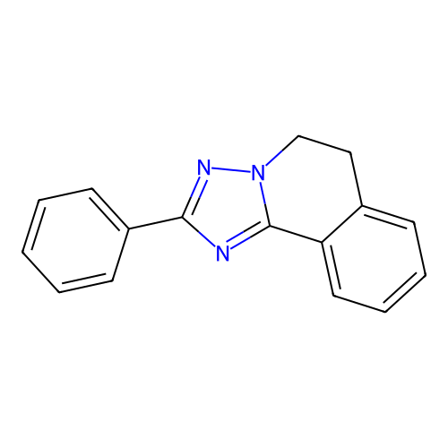s-Triazolo(5,1-a)isoquinoline, 5,6-dihydro-2-phenyl- structure