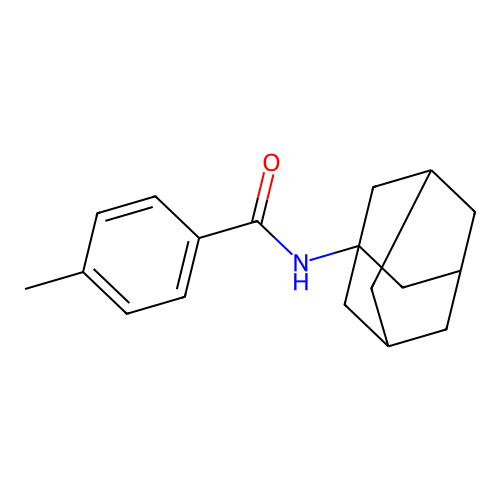 N-(1-adamantyl)-4-methylbenzamide structure