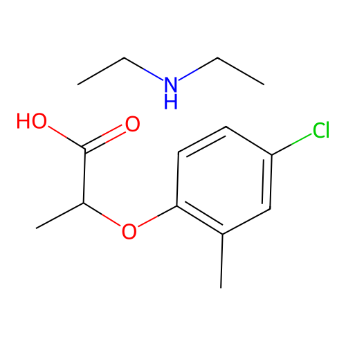 Diethylammonium 2-(4-chloro-2-methylphenoxy)propionate structure