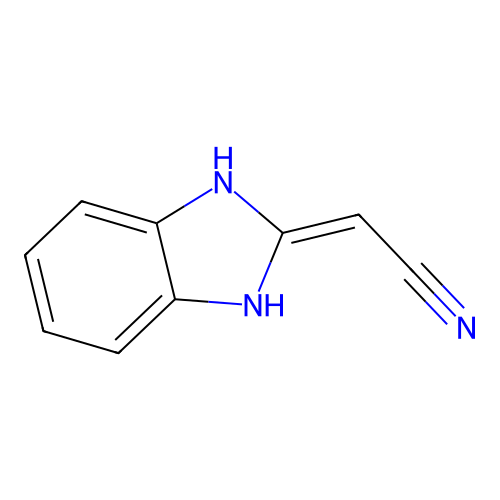2-(1,3-Dihydrobenzimidazol-2-ylidene)acetonitrile structure