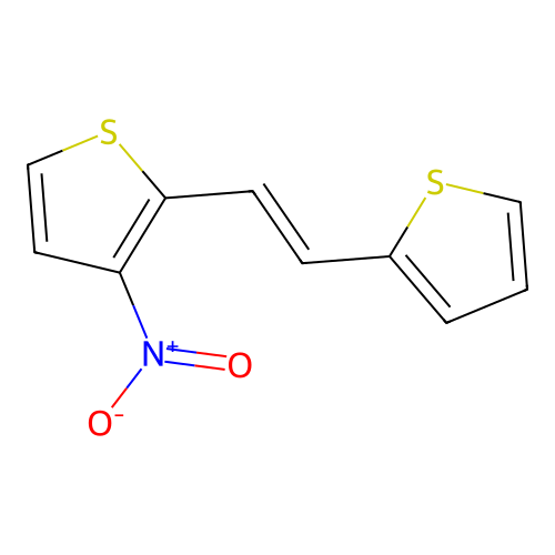 3-Nitro-2-[2-(2-thienyl)vinyl]thiophene structure