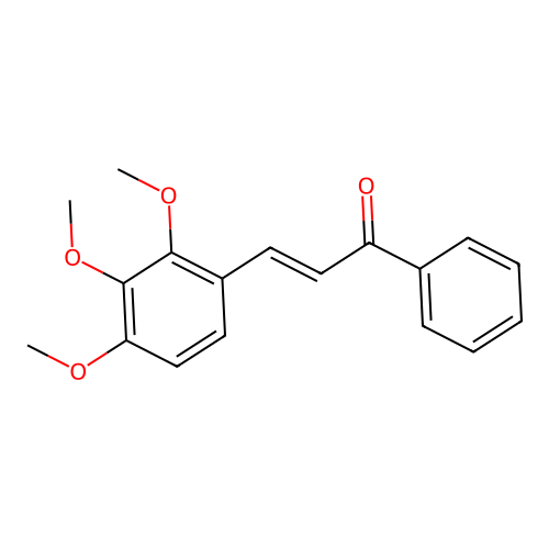 (2E)-1-Phenyl-3-(2,3,4-trimethoxyphenyl)prop-2-en-1-one structure