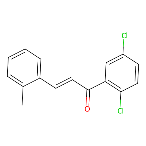 (2E)-1-(2,5-Dichlorophenyl)-3-(2-methylphenyl)prop-2-en-1-one structure