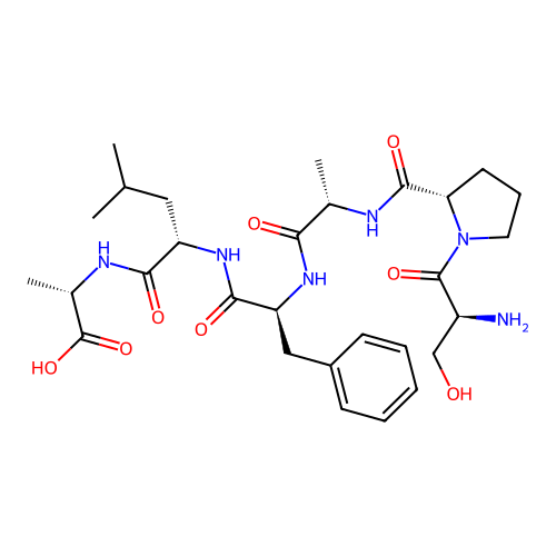 L-Alanine, L-seryl-L-prolyl-L-alanyl-L-phenylalanyl-L-leucyl- structure
