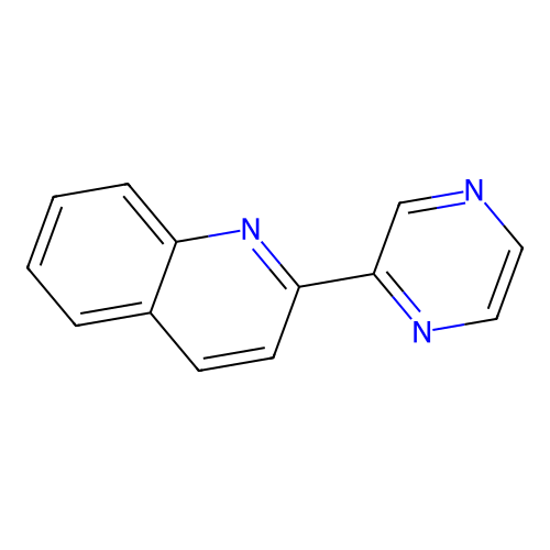 Quinoline, 2-pyrazinyl- structure
