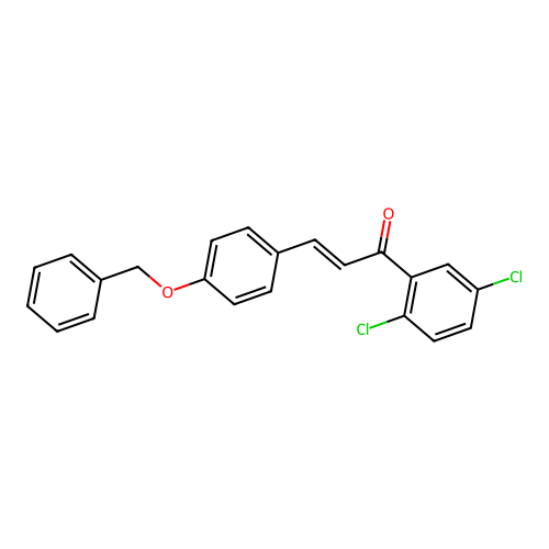 (2E)-3-[4-(Benzyloxy)phenyl]-1-(2,5-dichlorophenyl)prop-2-en-1-one structure