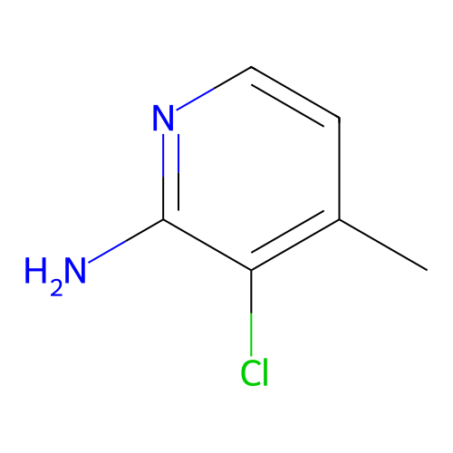 2-Amino-3-chloro-4-picoline structure