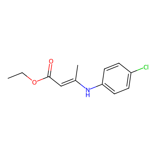 Ethyl 3-(4-chloroanilino)crotonate structure
