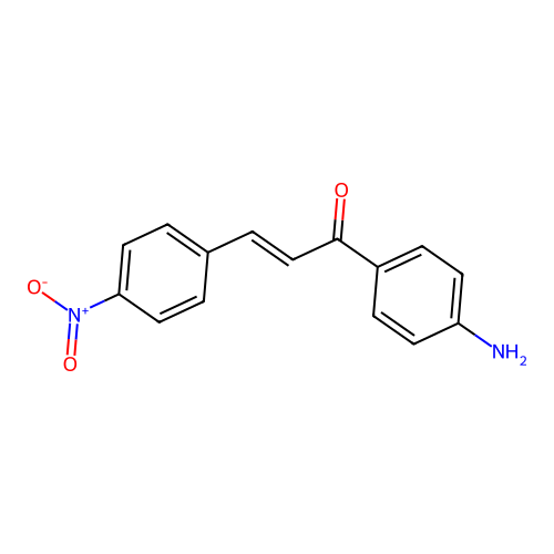 (2E)-1-(4-Aminophenyl)-3-(4-nitrophenyl)-prop-2-EN-1-one structure