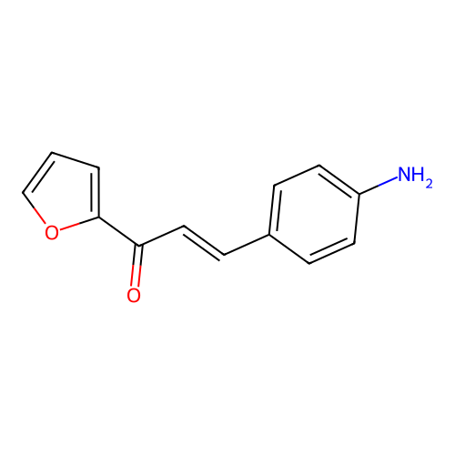 (E)-3-(4-aminophenyl)-1-(furan-2-yl)prop-2-en-1-one structure