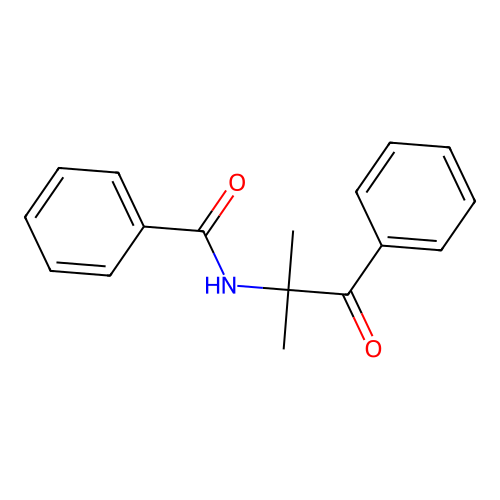 N-(2-Methyl-1-oxo-1-phenylpropan-2-YL)benzamide structure