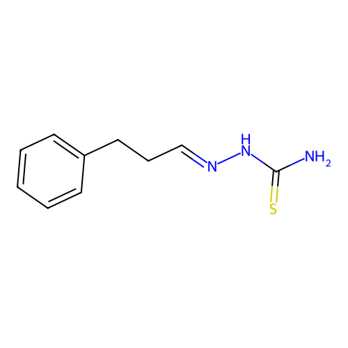 3-Phenylpropionaldehyde-thiosemicarbazone structure