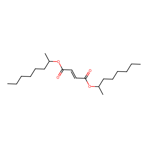 Bis(1-methylheptyl) 2-butenedioate structure
