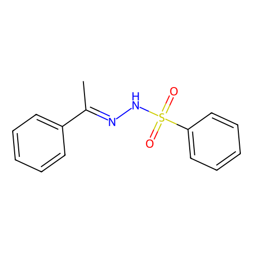 N'-(1-phenylethylidene)benzenesulfonohydrazide structure
