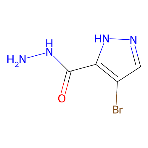 4-bromo-1H-pyrazole-5-carbohydrazide structure