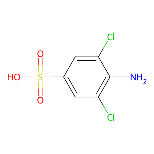 3,5-Dichlorosulphanilic acid structure