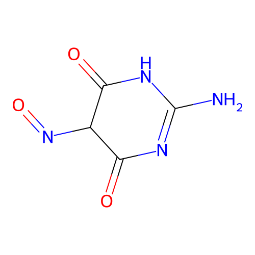 2-Amino-5-nitrosopyrimidine-4,6(1H,5H)-dione structure