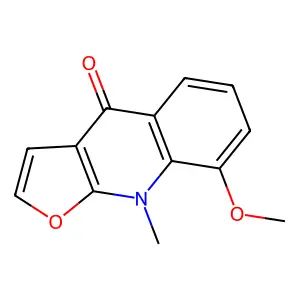 8-Methoxy-9-Methylfuro(2,3-B)Quinolin-4-One structure