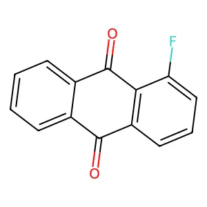 9,10-Anthracenedione, 1-fluoro- structure