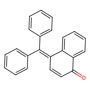 4-(diphenylmethylene)-1(4H)-naphthalenone structure