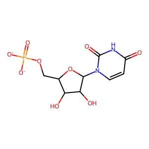 Uridine monophosphate disodium structure