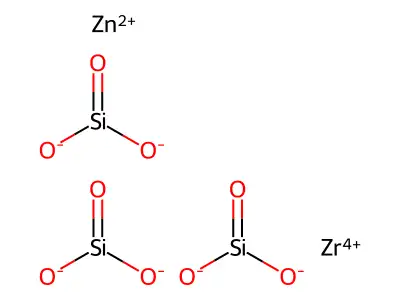 silicic acid, zinc zirconium salt structure