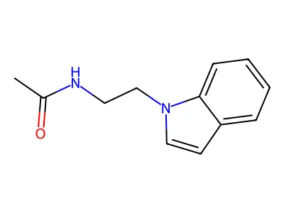 N-(2-(1H-Indol-1-yl)ethyl)acetamide structure