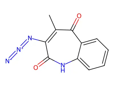 3-azido-4-methyl-1H-1-benzazepine-2,5-dione structure