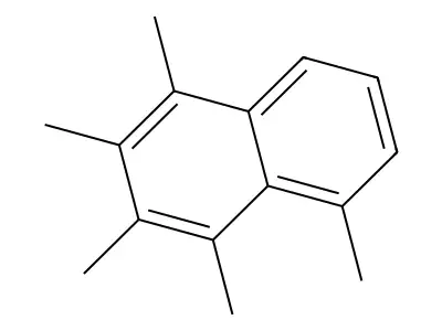 Pentamethylnaphthalene structure
