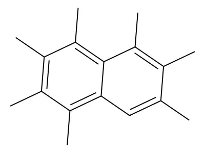 1,2,3,4,5,6,7-Heptamethylnaphthalene structure