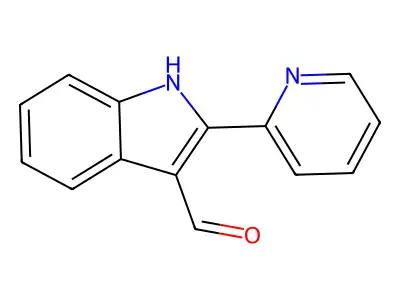 2-(pyridin-2-yl)-1H-indole-3-carbaldehyde structure